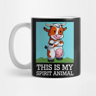 Cow - This Is My Spirit Animal - Funny Saying Farming Animal Mug